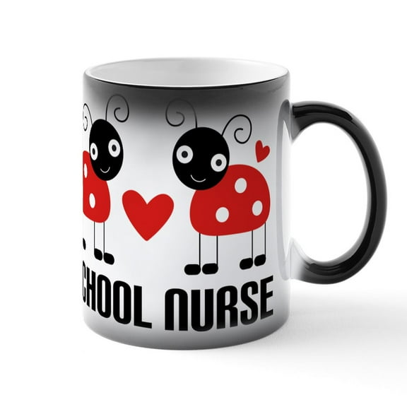 CafePress - School Nurse Ladybug - 11 oz Color Changing Magic Mug