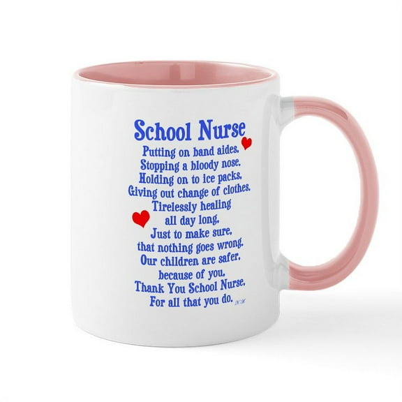 CafePress - School Nurse Mug - 11 oz Ceramic Mug - Novelty Coffee Tea Cup