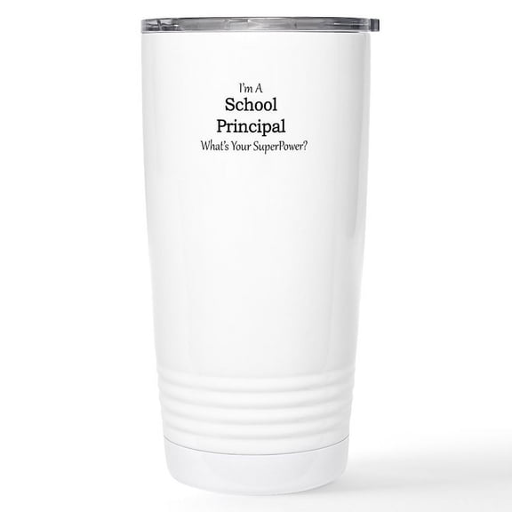CafePress - School Principal Stainless Steel Travel Mug - Insulated Stainless Steel Travel Tumbler 20 oz.