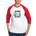 thumbnail image 1 of CafePress - School Spirit Baseball Jersey - Cotton Baseball Jersey, 3/4 Raglan Sleeve Shirt, 1 of 4