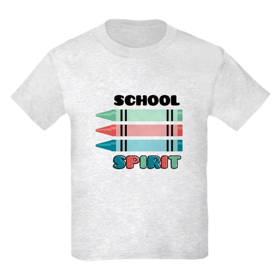 CafePress - School Spirit T Shirt - Light Classic Kids Graphic, Short Sleeve T-Shirt, Sizes XS-XL