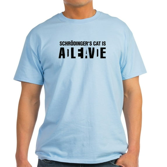 CafePress - Schrodinger's Cat Is Dead / Alive. T Shirt - Men's Classic Graphic T-Shirt