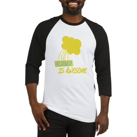 CafePress - Science Is Awesome 2 Baseball Jersey - Cotton Baseball Jersey, 3/4 Raglan Sleeve Shirt