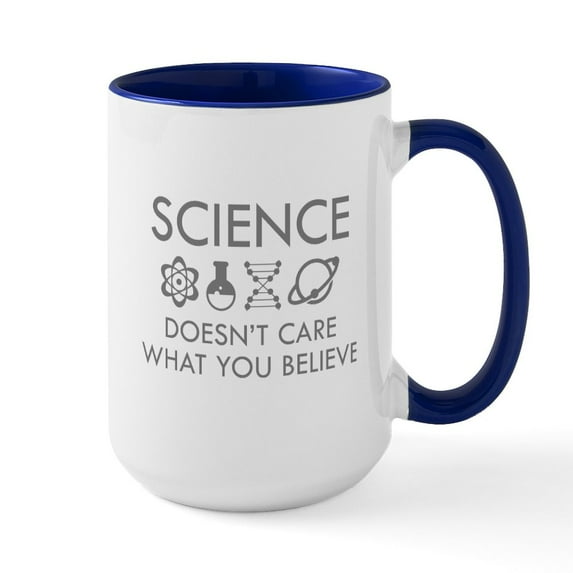 CafePress - Science Large Mug - 15 oz Ceramic Large White Novelty Mug