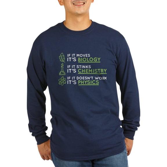 CafePress - Science Long Sleeve Dark T Shirt - Long Sleeve Dark T-Shirt