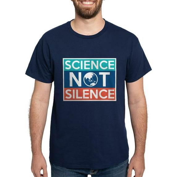 CafePress - Science Not Silence Dark T Shirt - Men's Classic Graphic Cotton T-Shirt