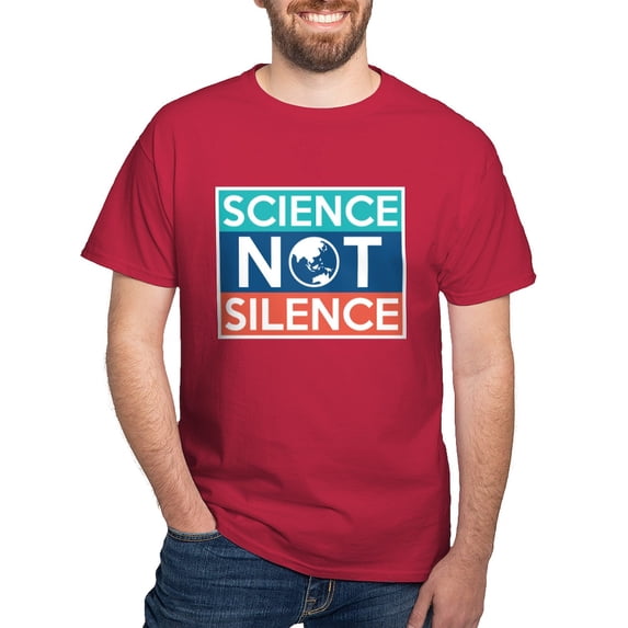 CafePress - Science Not Silence Dark T Shirt - Men's Classic Graphic Cotton T-Shirt