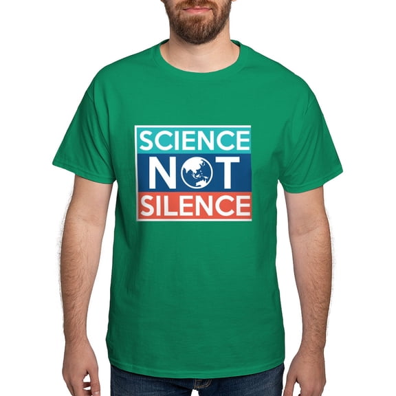 CafePress - Science Not Silence Dark T Shirt - Men's Classic Graphic Cotton T-Shirt