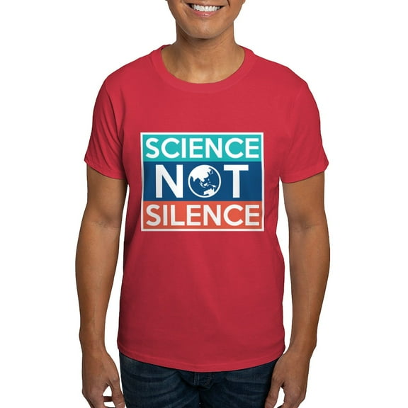 CafePress - Science Not Silence Dark T Shirt - Men's Classic Graphic Cotton T-Shirt
