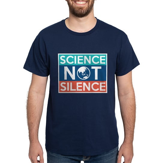 CafePress - Science Not Silence Dark T Shirt - Men's Classic Cotton T-Shirts
