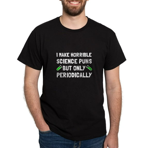 CafePress - Science Puns Periodically T Shirt - Men's Classic Graphic Cotton T-Shirt