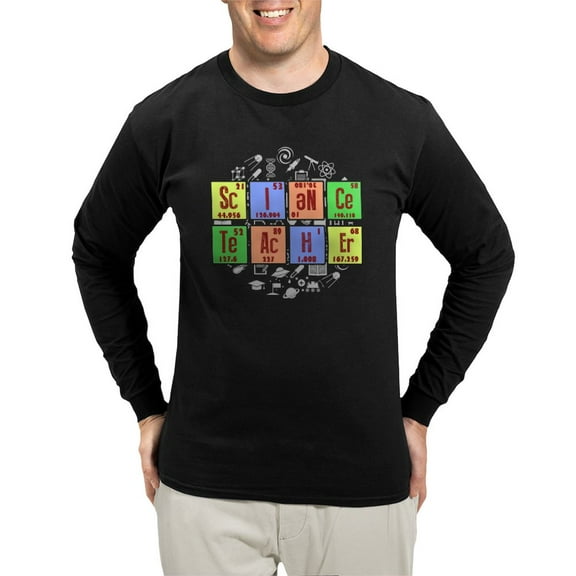 CafePress - Science Teacher Shirt - Long Sleeve Dark T-Shirt
