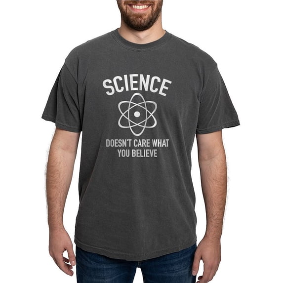 CafePress - Sciencecarebelieve1b T Shirt - Mens Comfort Colors Shirt