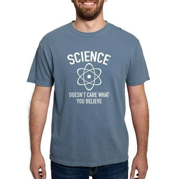 CafePress - Sciencecarebelieve1b T Shirt - Mens Comfort Colors Shirt