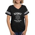 thumbnail image 1 of CafePress - Sciencecarebelieve1b T Shirt - Womens Football Shirt, 1 of 4