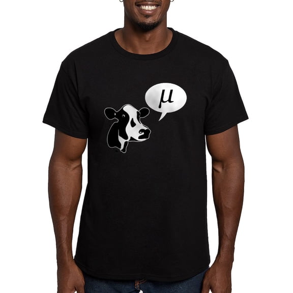 CafePress - Scientific Cow Goes Mu Men's Classic T Shirt - Men's Fitted T-Shirt