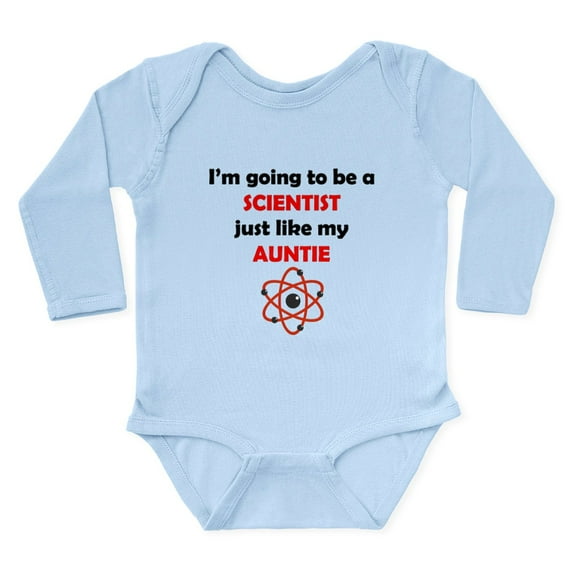 CafePress - Scientist Like My Auntie Body Suit - Long Sleeve Cotton Baby Bodysuit