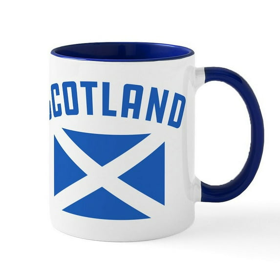 CafePress - Scotland Flag - 11 oz Ceramic Mug - Novelty Coffee Tea Cup