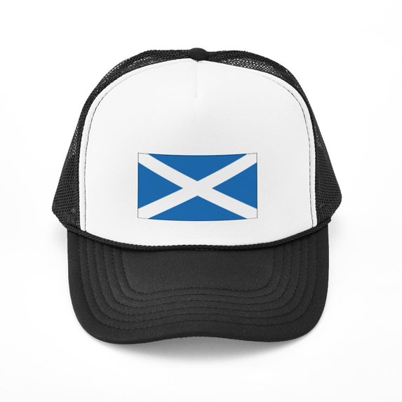 CafePress - Scotland Flag - Adjustable Unisex Printed Trucker Hat with Mesh Back