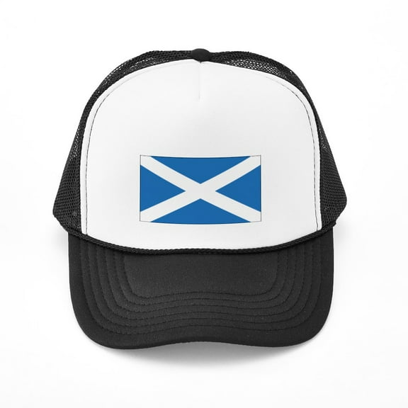 CafePress - Scotland Flag - Adjustable Unisex Printed Trucker Hat with Mesh Back