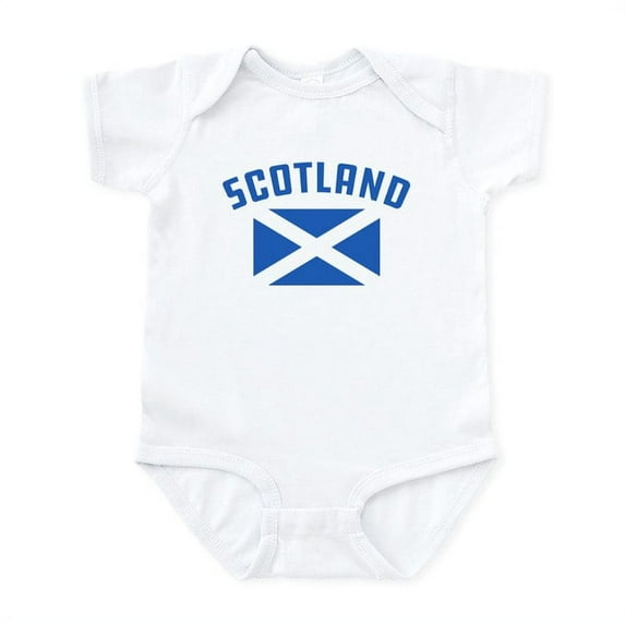 CafePress - Scotland Flag Baby Light Bodysuit - Baby Light Bodysuit, Size Newborn - 24 Months