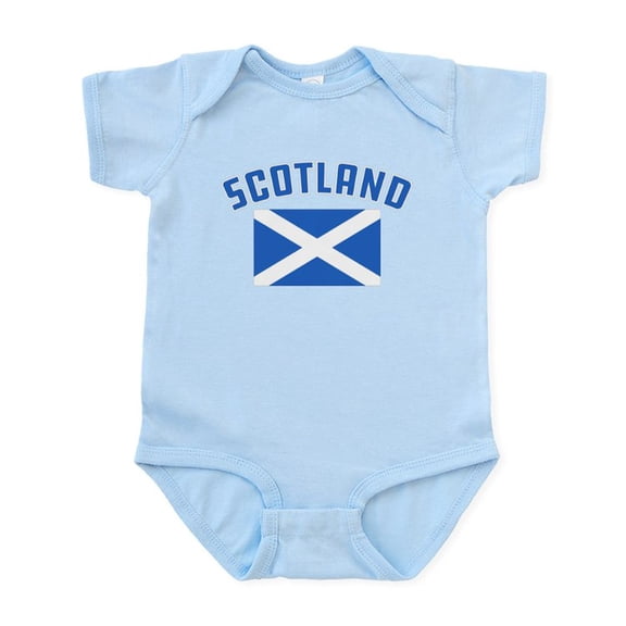 CafePress - Scotland Flag Baby Light Bodysuit - Baby Light Bodysuit, Size Newborn - 24 Months