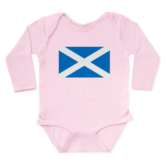 CafePress - Scotland Flag Body Suit - Long Sleeve Cotton Baby Bodysuit