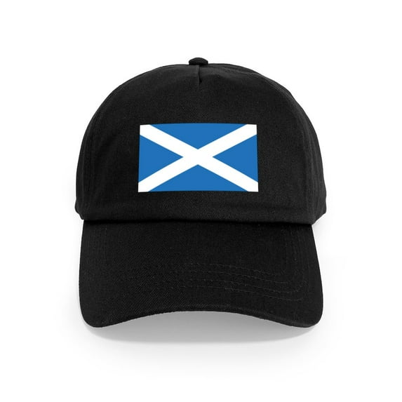 CafePress - Scotland Flag Cap - Adjustable 100% Brushed Unisex Casual Cotton Baseball Cap, Beige, 1