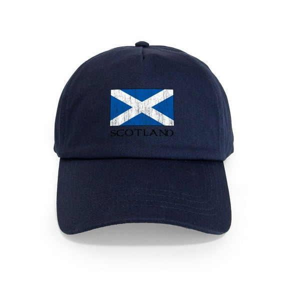 CafePress - Scotland Flag Cap - Adjustable 100% Brushed Unisex Casual Cotton Baseball Cap, Beige, 1