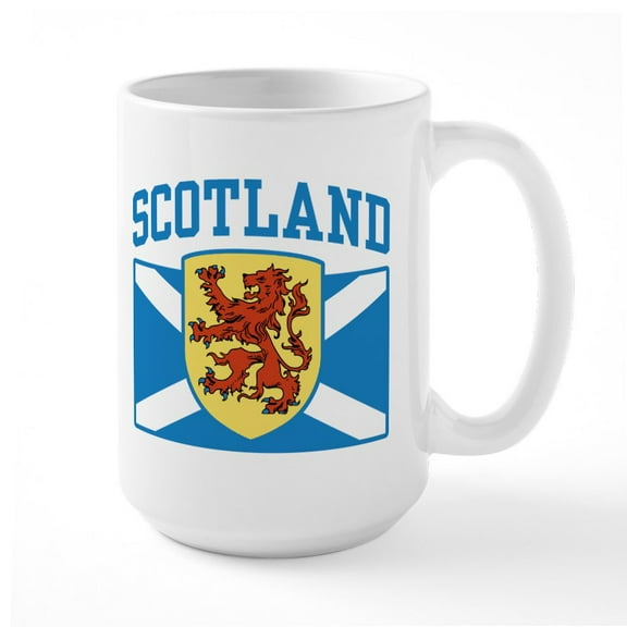 CafePress - Scotland Large Mug - 15 oz Ceramic Large White Novelty Mug