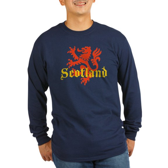 CafePress - Scotland Lion Long Sleeve Dark T Shirt - Long Sleeve Dark T-Shirt
