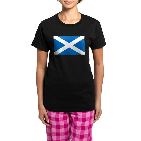CafePress - Scotland Women's Dark Pajamas - Women's Short Sleeve Print T-Shirt and Pants Dark Cotton Pajama Set