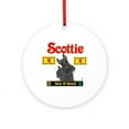 thumbnail image 1 of CafePress - Scottie(4) -  Round Wood Ornament 4", 1 of 2