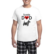 CafePress - Scottie Dad Pajamas - Men's Light Loose Fit Cotton Pajama Set
