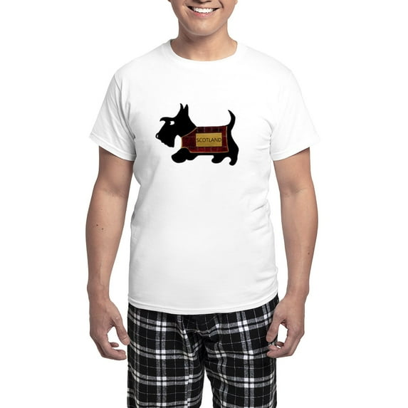CafePress - Scottie Dog 'Scotland' Men's Light Pajamas - Men's Light Loose Fit Cotton Pajama Set
