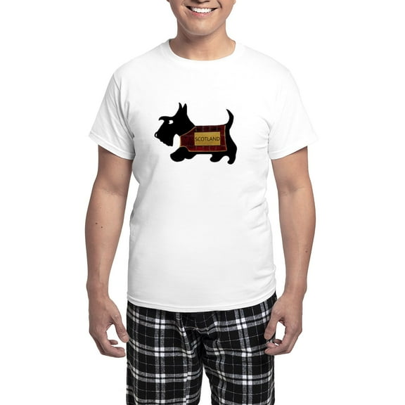 CafePress - Scottie Dog 'Scotland' Men's Light Pajamas - Men's Light Loose Fit Cotton Pajama Set
