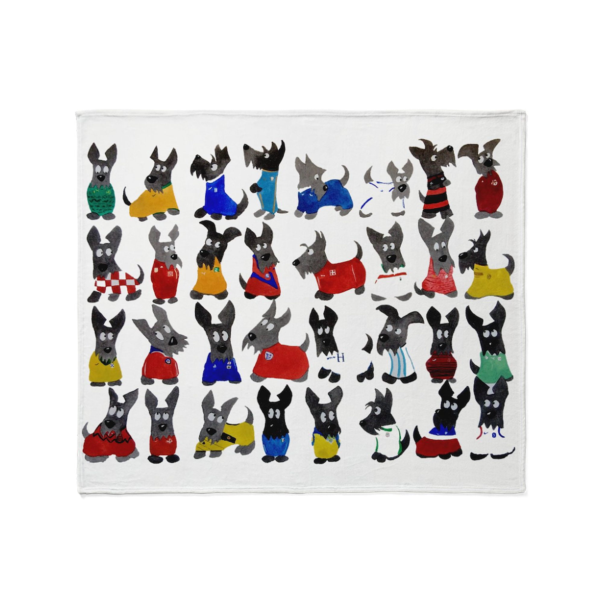 CafePress - Scottie Dog 'World Cup' Throw Blanket - Soft Fleece Throw Blanket, 50"x60" for All Ages
