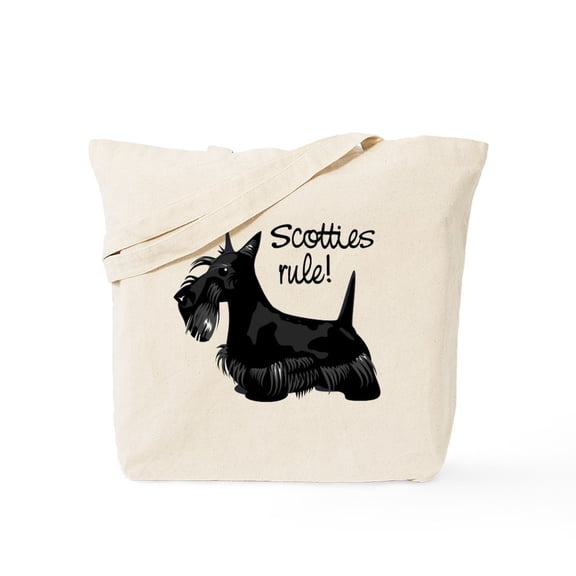 CafePress - Scotties Rule! Tote Bag - Unisex Canvas Tote Bag, Beige, 1-Piece