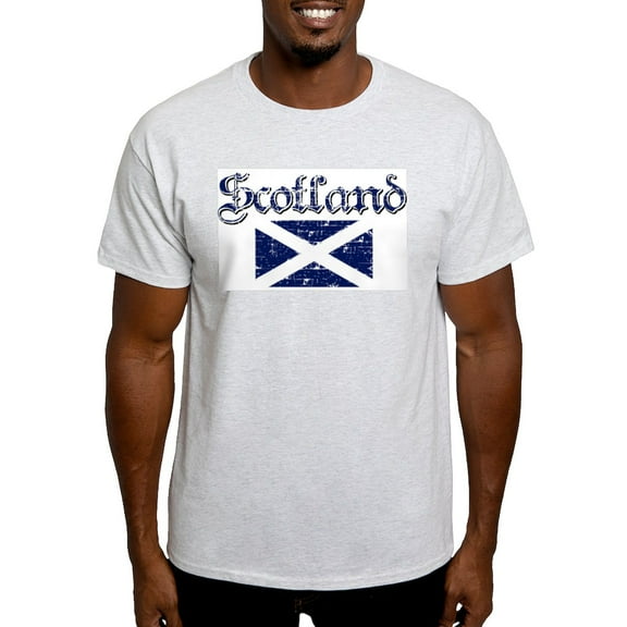 CafePress - Scottish Flag Light T Shirt - Men's Classic Graphic T-Shirt