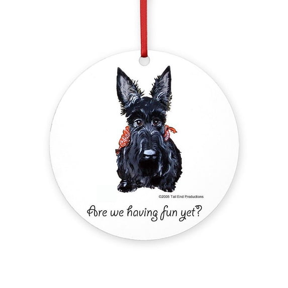 CafePress - Scottish Fun - Round Wood Ornament 4"