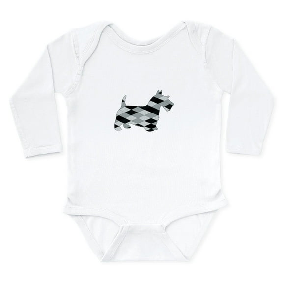 CafePress - Scottish Terrier Body Suit - Long Sleeve Cotton Baby Bodysuit