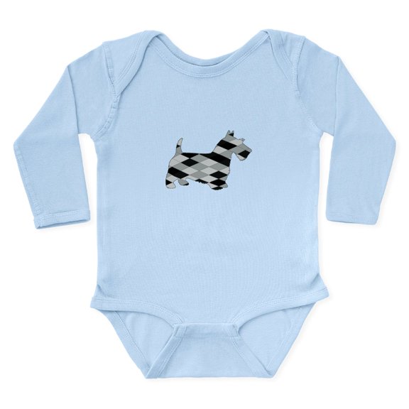 CafePress - Scottish Terrier Body Suit - Long Sleeve Cotton Baby Bodysuit