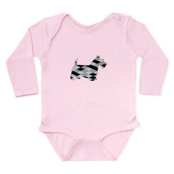 CafePress - Scottish Terrier Body Suit - Long Sleeve Cotton Baby Bodysuit
