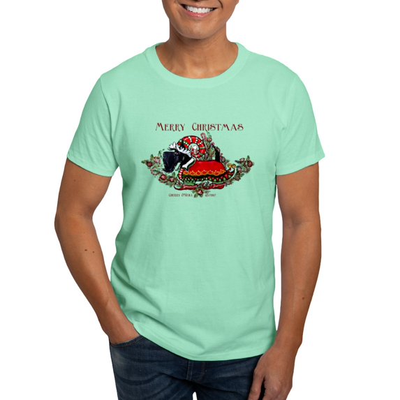 CafePress - Scottish Terrier Christmas Elf T Shirt - Men's Classic Graphic Cotton T-Shirt