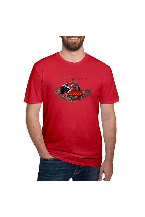 - Scottish Terrier Christmas Elf T Shirt - Men's Fitted T-Shirt