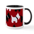 thumbnail image 1 of CafePress - Scottish Terrier Scottie Dog Pattern Mugs - 11 oz Ceramic Mug - Novelty Coffee Tea Cup, 1 of 4