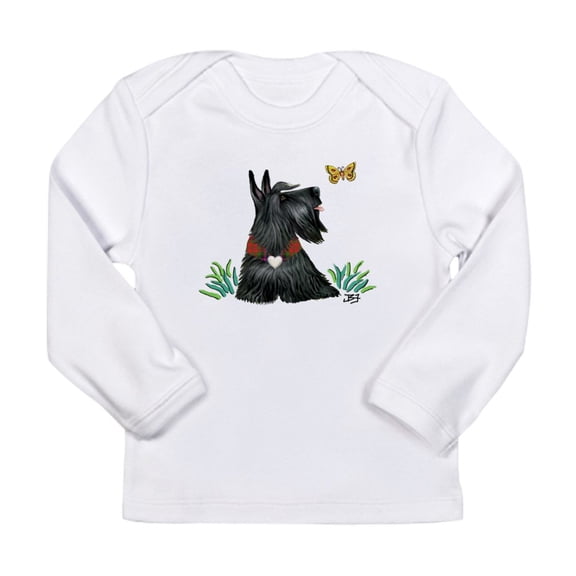 CafePress - Scotty And Butterfly Long Sleeve Infant T Shirt - Long Sleeve Infant T-Shirt