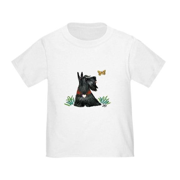 CafePress - Scotty And Butterfly Toddler T Shirt - Cute Toddler T-Shirt, 100% Cotton