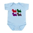 thumbnail image 1 of CafePress - Scotty Dog Purple Body Suit - Baby Light Bodysuit, Size Newborn - 24 Months, 1 of 4