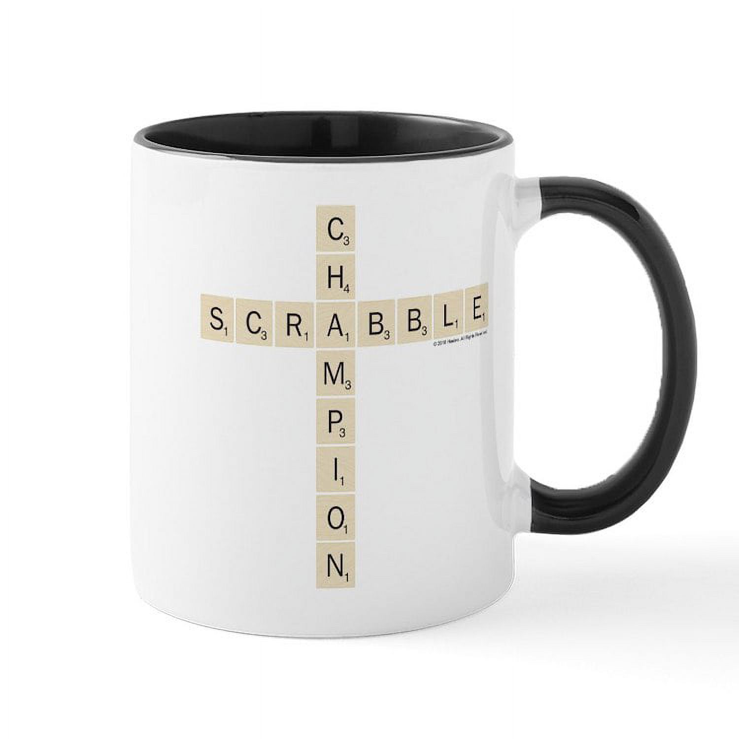 CafePress Scrabble Champion 11 oz Ceramic Mug Novelty Coffee Tea